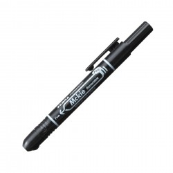 Zebra Перманентен маркер Mckie Retractable, автоматичен, 1.3 mm, черен - Zebra pen