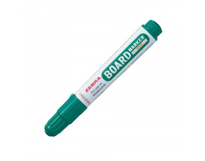 Zebra Борд маркер за бяла дъска WBB, объл, 2.6 mm, зелен