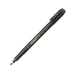 Zebra Маркер-четка Brush Pen WF3, тъмносив - Zebra pen