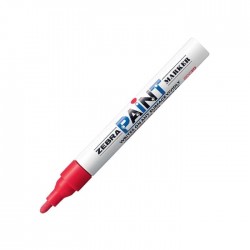 Zebra Перманентен маркер Paint Marker, 3.0 mm, червен - Zebra pen