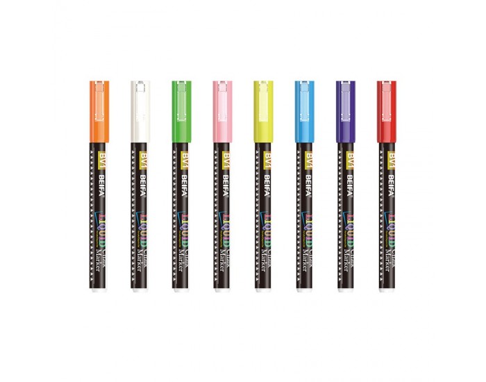 Beifa Маркер BV1-8B1 Chalk, комплект от 8 цвята