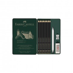 Faber-Castell Моливи Pitt Graphite Matt, чернографитни, комплект от 11 части - Моливи и Аксесоари
