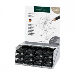 Faber-Castell Моливи Pitt Graphite Matt, чернографитни, 144 броя в дисплей - Моливи и Аксесоари