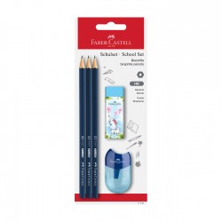 Faber-Castell Комплект моливи, острилка и гума 1111 School Set, асорти - Моливи и Аксесоари