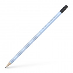 Faber-Castell Молив Grip 2001, чернографитен, B, с гума, небесносин - Моливи и Аксесоари