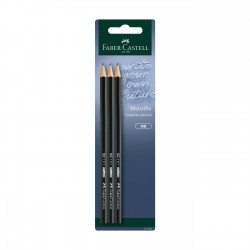 Faber-Castell Молив 1111, чернографитен, HB, 3 броя в блистер - Моливи и Аксесоари