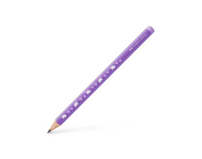 Faber-Castell Молив Jumbo Еднорог, чернографитен, НВ, лилав