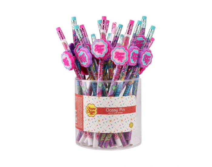 Молив Best Buy Classy Pin, Chupa Chups, HB, с гума, асорти
