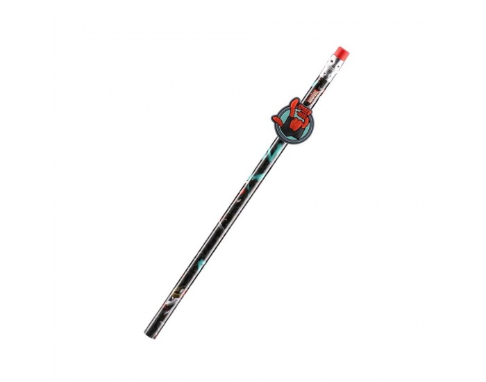 Молив Best Buy Classy Pin, Спайдърмен, HB, с гума, асорти
