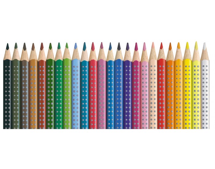 Faber-Castell Акварелни моливи Grip 2001, 24 цвята