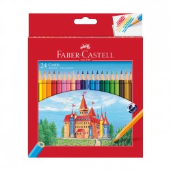 Faber-Castell Цветни моливи Замък, 24 цвята - Моливи и Аксесоари