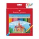 Faber-Castell Цветни моливи Замък, 24 цвята