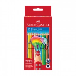 Faber-Castell Акварелни моливи Grip, 12 цвята - Моливи и Аксесоари