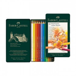 Faber-Castell Цветни моливи Polychromos, 12 цвята - Моливи и Аксесоари