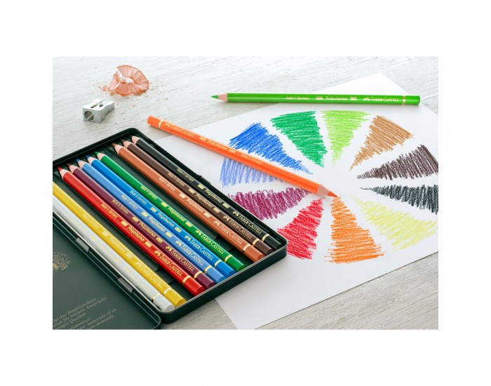 Faber-Castell Цветни моливи Polychromos, 12 цвята