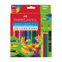 Faber-Castell Цветни моливи Triangular 18+4+2 - Моливи и Аксесоари