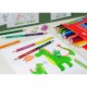Faber-Castell Цветни моливи Замък, 24 + 6 цвята, с включена острилка