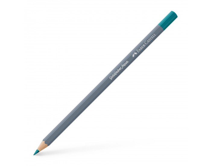 Faber-Castell Акварелен молив Goldfaber Aqua, № 154, светъл тюркоазен кобалт