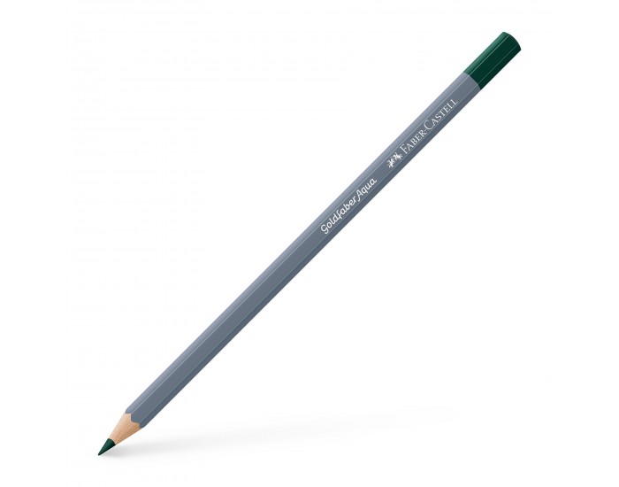Faber-Castell Акварелен молив Goldfaber Aqua, № 158, тъмен зелен кобалт