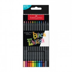 Faber-Castell Цветни моливи Black Edition, 12 цвята - Моливи и Аксесоари