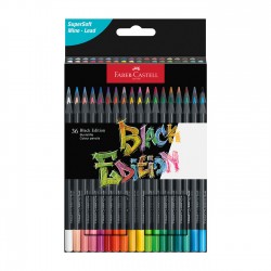 Faber-Castell Цветни моливи Black Edition, 36 цвята - Моливи и Аксесоари