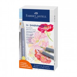 Faber-Castell Моливи Goldfaber Aqua, 12 пастелни и 24 стандартни цвята - Моливи и Аксесоари