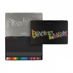 Faber-Castell Моливи Black Edition, 36 цвята, в метална кутия - Моливи и Аксесоари