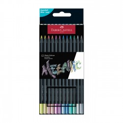 Faber-Castell Моливи Black Edition Metallic, 12 цвята - Моливи и Аксесоари