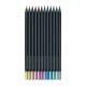 Faber-Castell Моливи Black Edition Metallic, 12 цвята