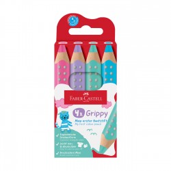 Faber-Castell Молив Grippy, 4 пастелни цвята - Моливи и Аксесоари