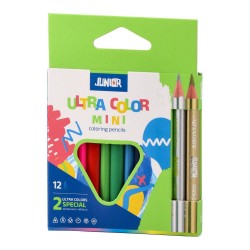 Цветни моливи Junior Ultra Color, мини, 12 цвята - Моливи и Аксесоари