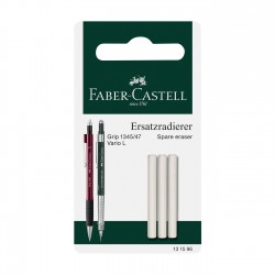 Faber-Castell Гума за автоматичен молив Grip 1345/1347, резервна, 3 броя в блистер - Офис аксесоари