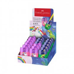 Faber-Castell Острилка Еднорог и динозавър, двойна, 18 броя - Офис аксесоари