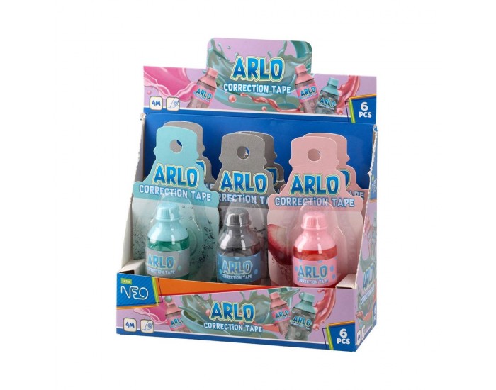 Коректор-лента Sazio Arlo, шише, дължина 4 m, шише, асорти
