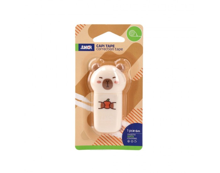 Коректор-лента Junior Capi Tape, капибара, дължина 6 m, асорти