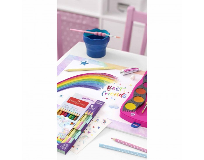 Faber-Castell Течен брокат Glitter Rainbow, 12 ml, 2 броя блистер
