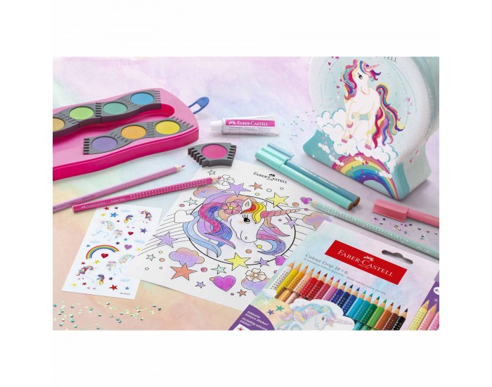 Faber-Castell Течен брокат Glitter Rainbow, 12 ml, 2 броя блистер