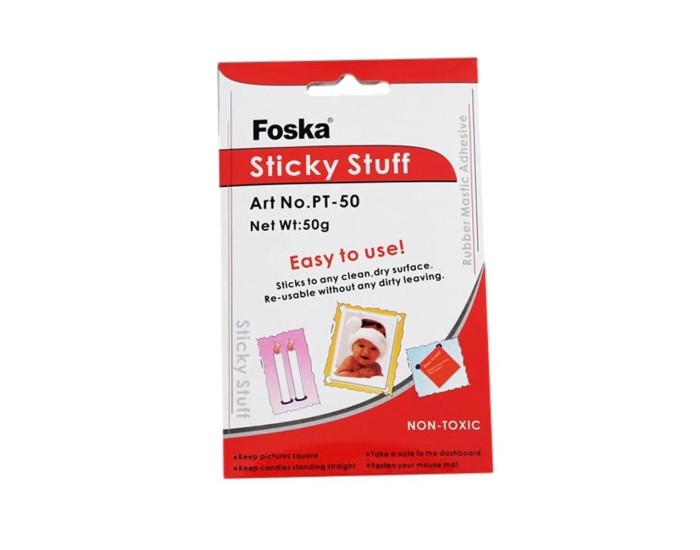 Foska Самозалепваща се гума Tack-It, 50 g
