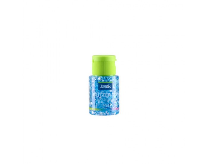 Течно лепило Junior Glitter Tix, с брокат, 40 g, асорти