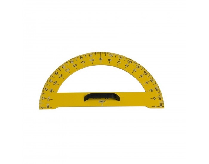 Faibo Транспортир, за бяла дъска, 180 градуса, 34 cm