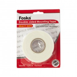 Foska Двойнозалепваща монтажна лента, 24 mm/2.5 m - Самозалепващи ленти и фолио