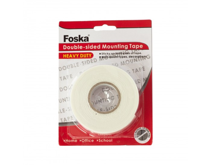Foska Двойнозалепваща монтажна лента, 24 mm/2.5 m