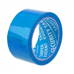 Office 1 Секретна лента за сигурност, самозалепваща се, 38 mm x 50 m, синя - Самозалепващи ленти и фолио