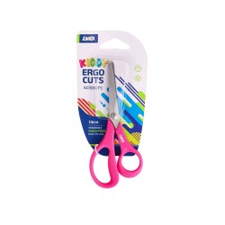 Ножица Junior Ergo Cuts, ергономична, 14 cm, асорти - Офис аксесоари