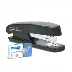 Rapesco Телбод Germ-Savvy Eco Sting Ray, 24/6, за 20 листа, черен - Rapesco