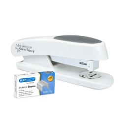 Rapesco Телбод Germ-Savvy Eco Sting Ray, 24/6, за 20 листа, бял - Rapesco