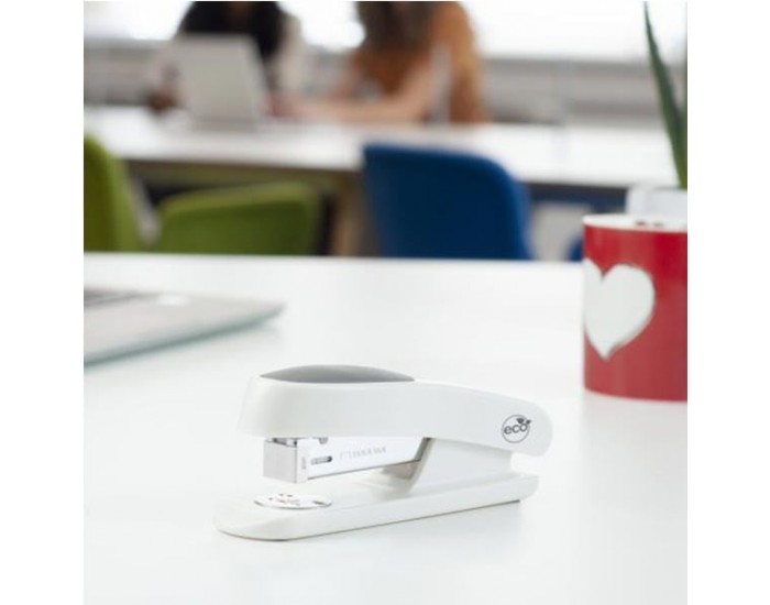 Rapesco Телбод Germ-Savvy Eco Sting Ray, 24/6, за 20 листа, бял
