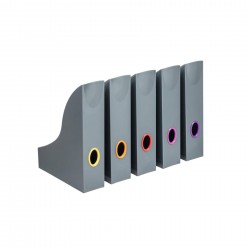 Durable Комплект вертикални поставки Varicolor, асорти, сиви, 5 броя - Durable