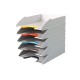 Durable Комплект хоризонтални поставки Varicolor, асорти, бели, 5 броя