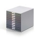 Durable Бокс за документи Varicolor, с 10 чекмеджета, сив